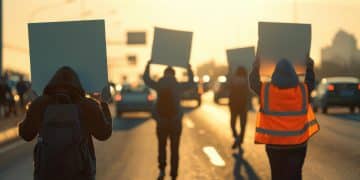 Labor union-organized strike actions