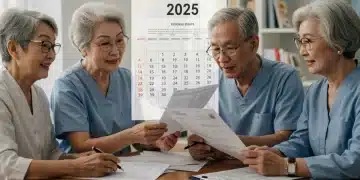 Seniors discussing 2025 federal benefits updates and financial planning