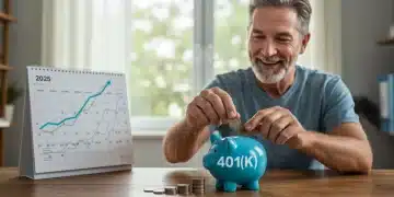 Illustration of a person optimizing 401(k) matching for 2025 retirement growth