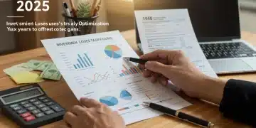 Financial professional analyzing investment portfolio for tax-loss harvesting in 2025