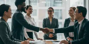 Small business owners securing a loan in 2026 with a 6% interest rate.