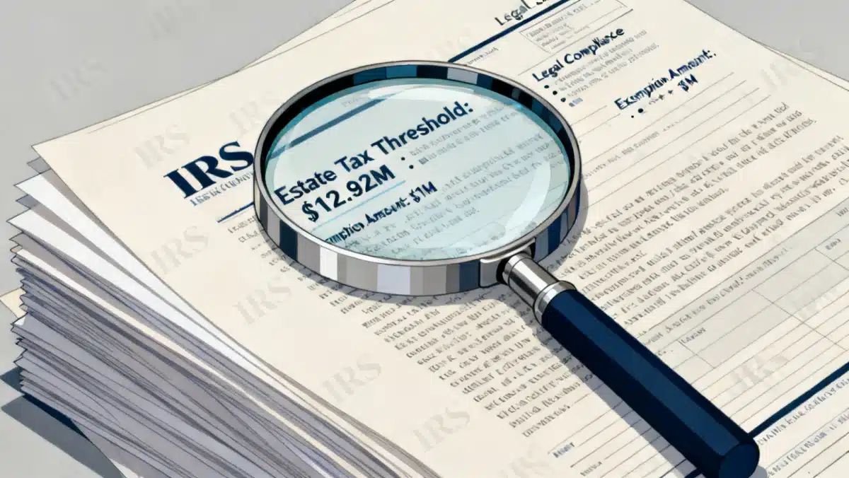 Complex estate tax documents and legal forms