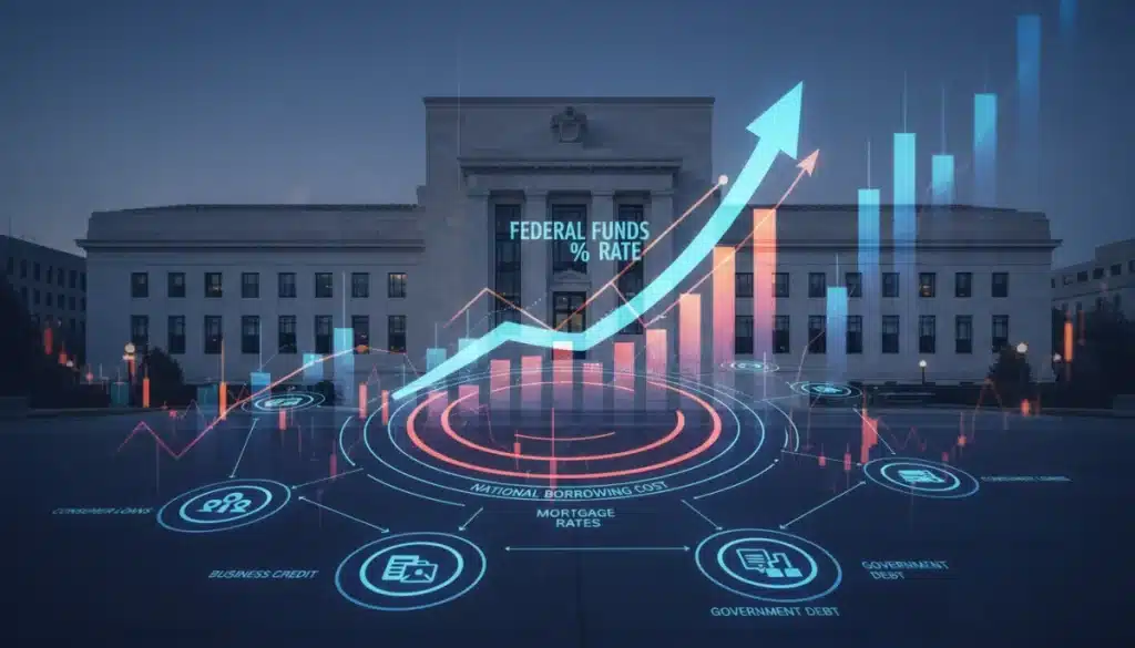 Fed’s 2026 Outlook: 50 BPS Hike & National Borrowing Impact