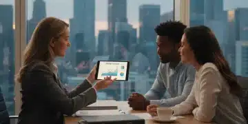 Financial advisor explaining 401(k) growth strategies to a couple in 2026