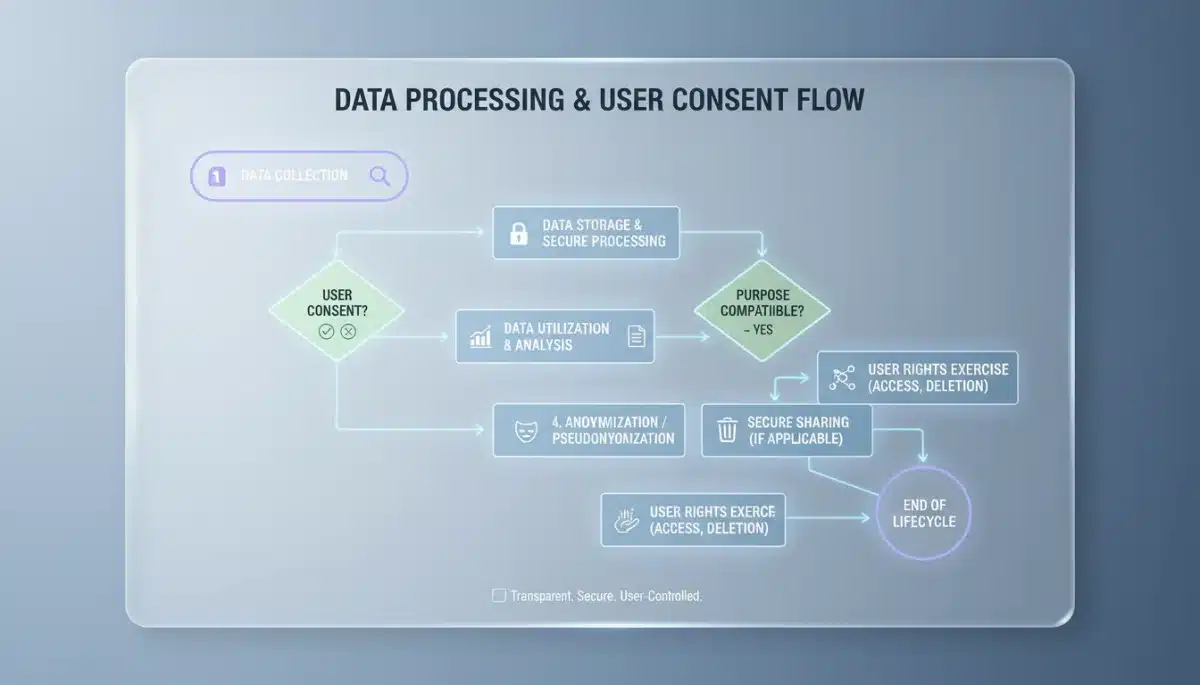 Data processing and user consent flowchart