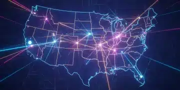 Infrastructure Bill 2026: $10 Billion Boosts Digital Access Digital network map of the United States showing broadband expansion