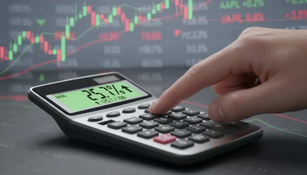 Calculator showing financial gains from an Employee Stock Purchase Plan (ESPP).