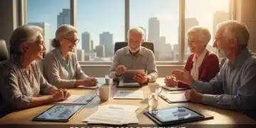 Seniors discussing new federal benefits rules for 2026 and retirement planning