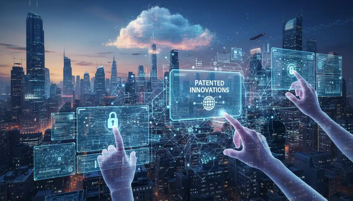 Interconnected digital technologies demonstrating patent innovation and future applications