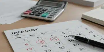 January 2026 Financial Checklist: 3 Crucial U.S. Tax Deadlines January 2026 calendar with marked financial deadlines for U.S. taxpayers