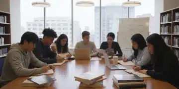 Students writing college application essays for 2026 admissions