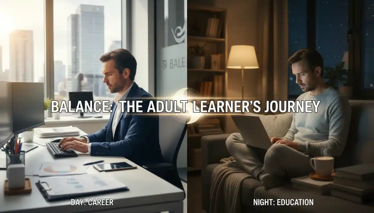 Balancing work and online studies for adult learners